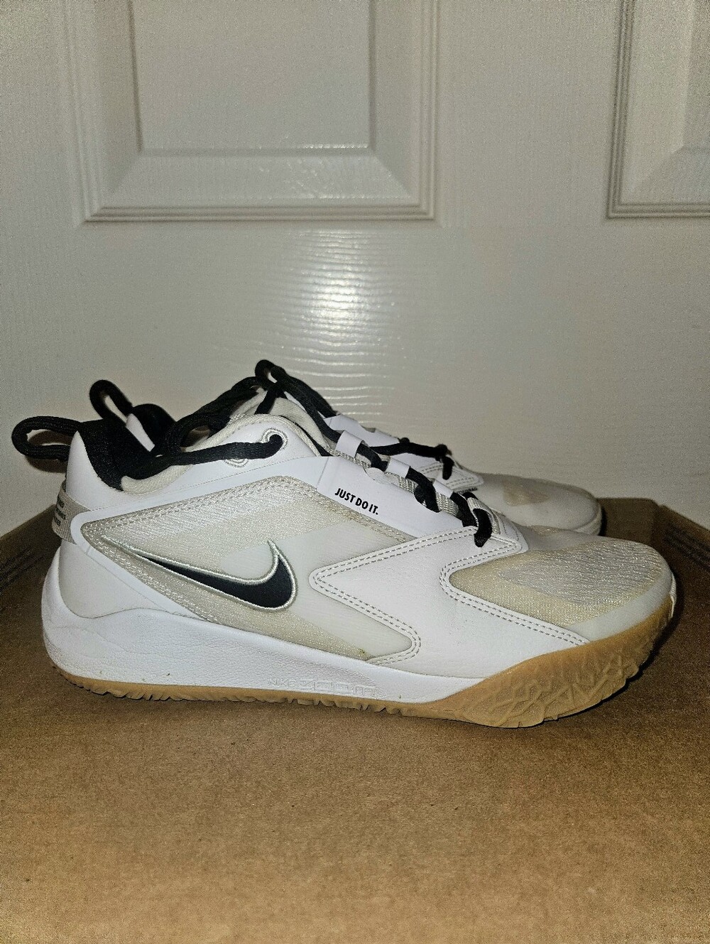 Nike Air Zoom HyperAce 3 Volleyball Shoes White/Black Size 6.5
